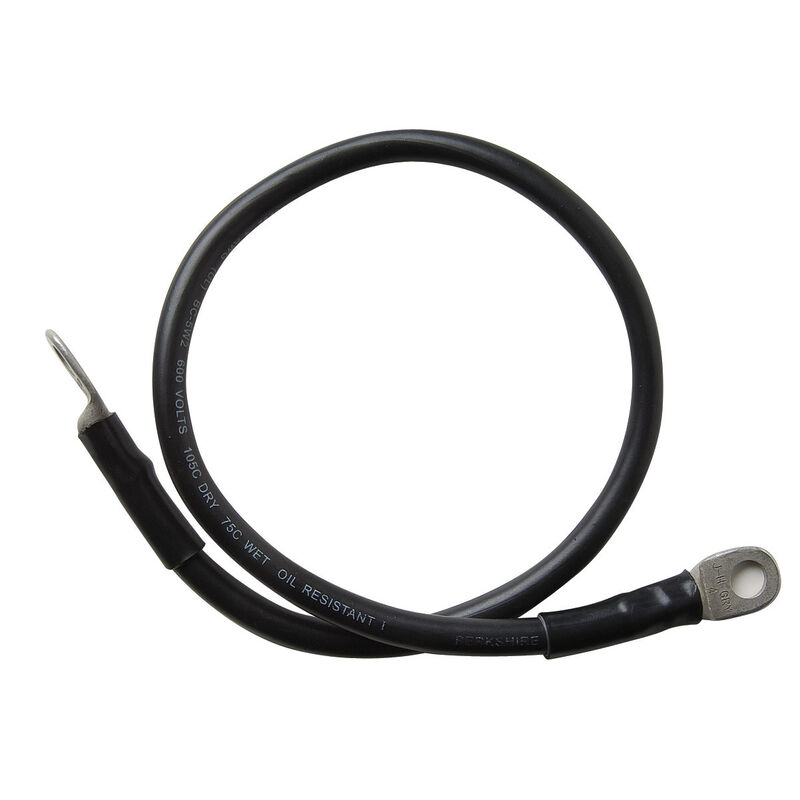 4-Gauge Black Battery Cable, 36" image number 1